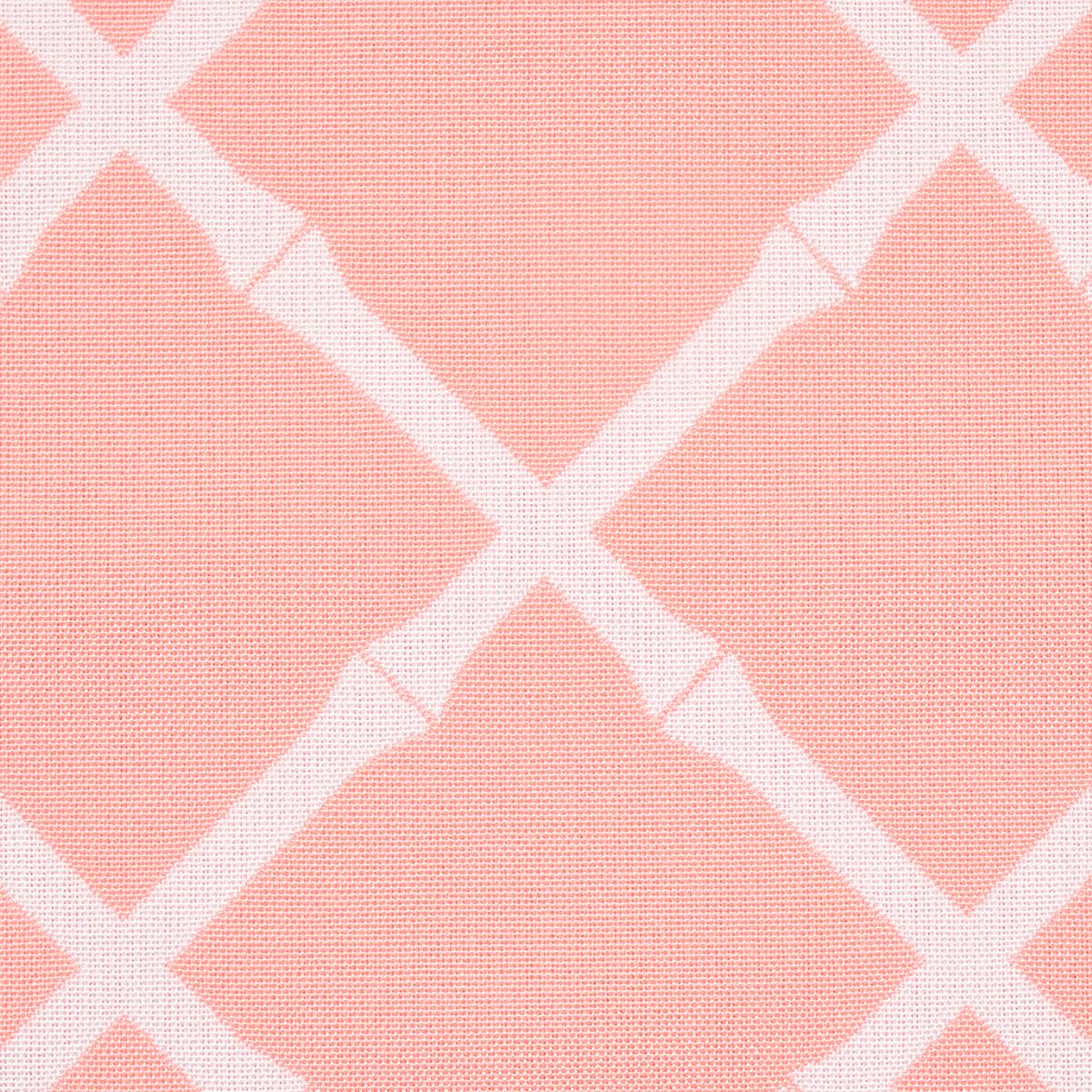 Schumacher Bamboo Trellis Indoor/Outdoor Pink Fabric