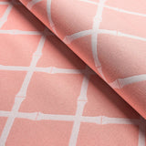 Schumacher Bamboo Trellis Indoor/Outdoor Pink Fabric