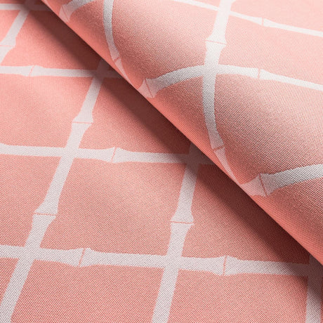 Schumacher Bamboo Trellis Indoor/Outdoor Pink Fabric