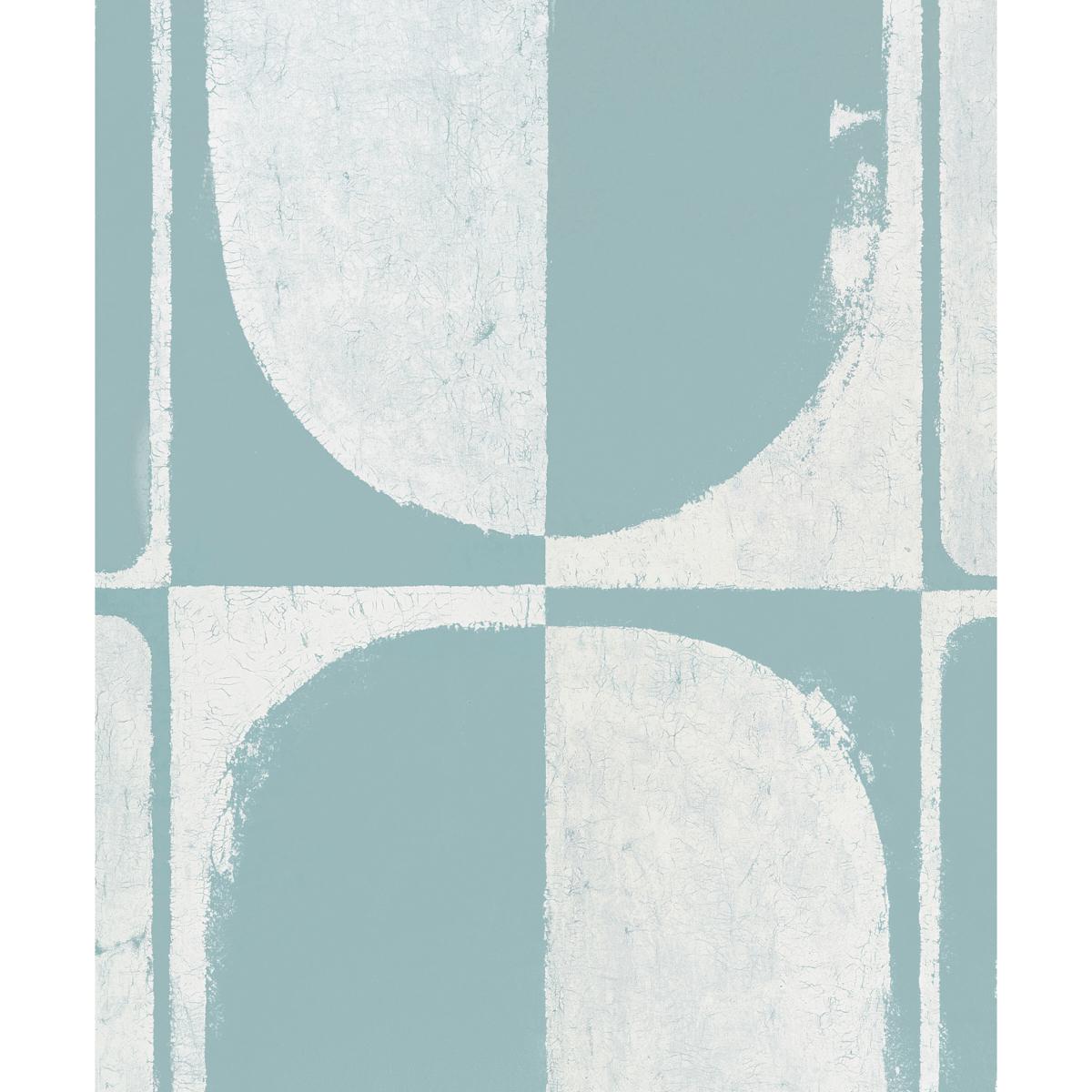 Schumacher Backdrop X Schumacher The Cloisters Panel Set Soft Blue Wallpaper