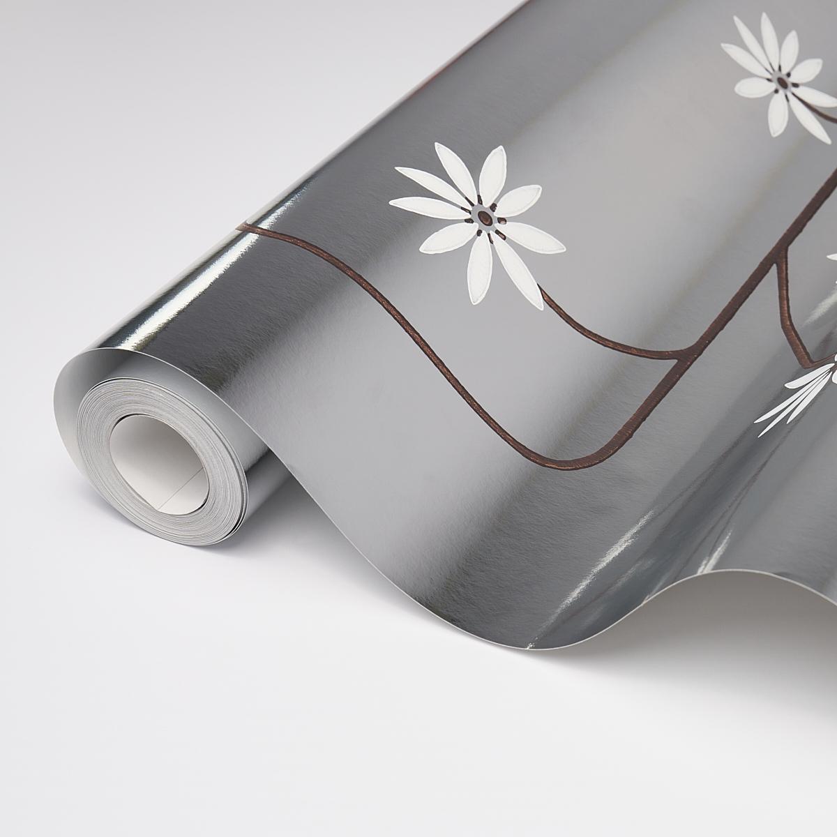 Schumacher Hollywood Grape Aluminum Wallpaper