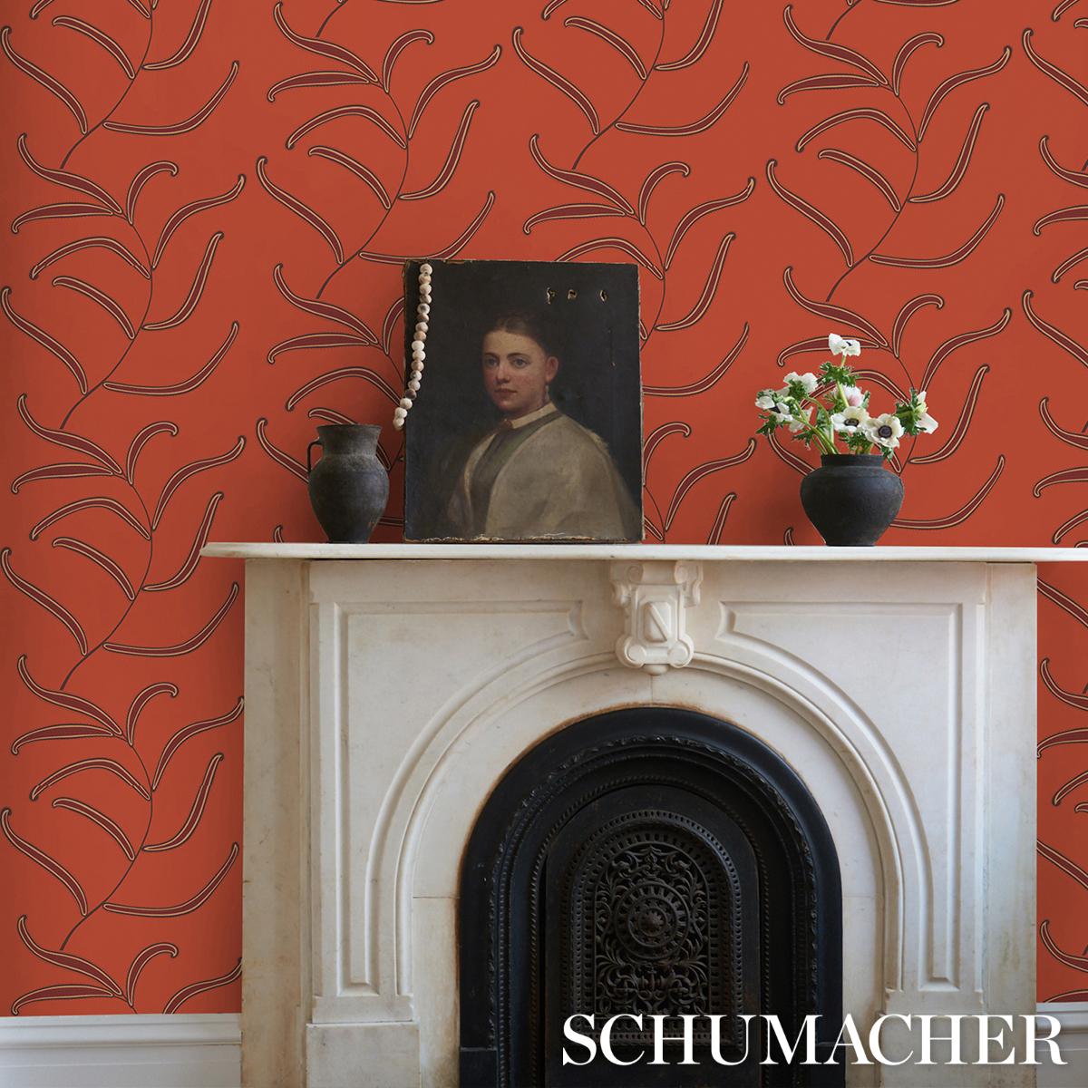 Schumacher Caterpillar Leaf Tomato Wallpaper