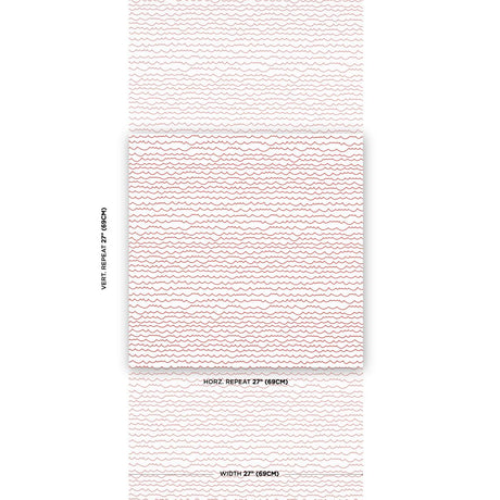 Schumacher Waves Red Wallpaper