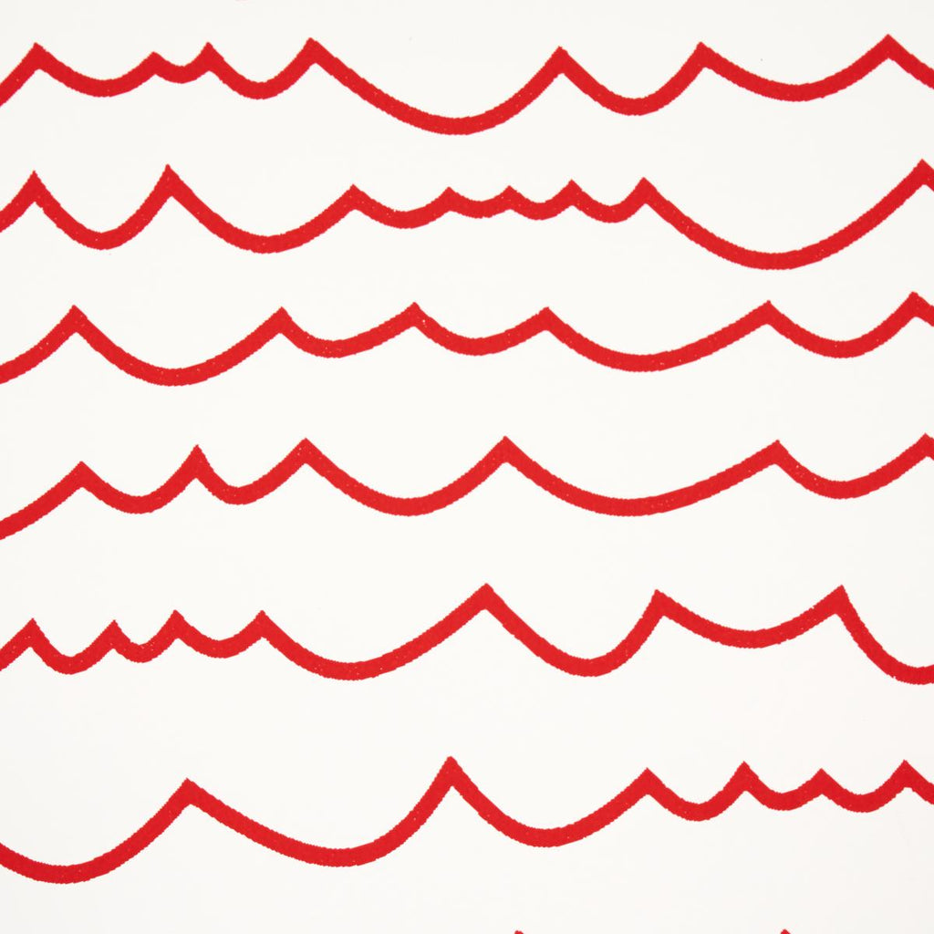 Schumacher Waves Red Wallpaper
