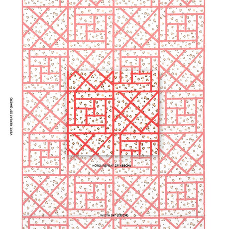 Schumacher Fancy Beast Indoor/ Outdoor Coral Cheetah Fabric