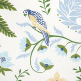 Schumacher Island Palm Indoor/Outdoor Blue & Green Fabric
