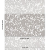 Schumacher Twiggy Silk Pewter Fabric