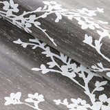 Schumacher Twiggy Silk Pewter Fabric