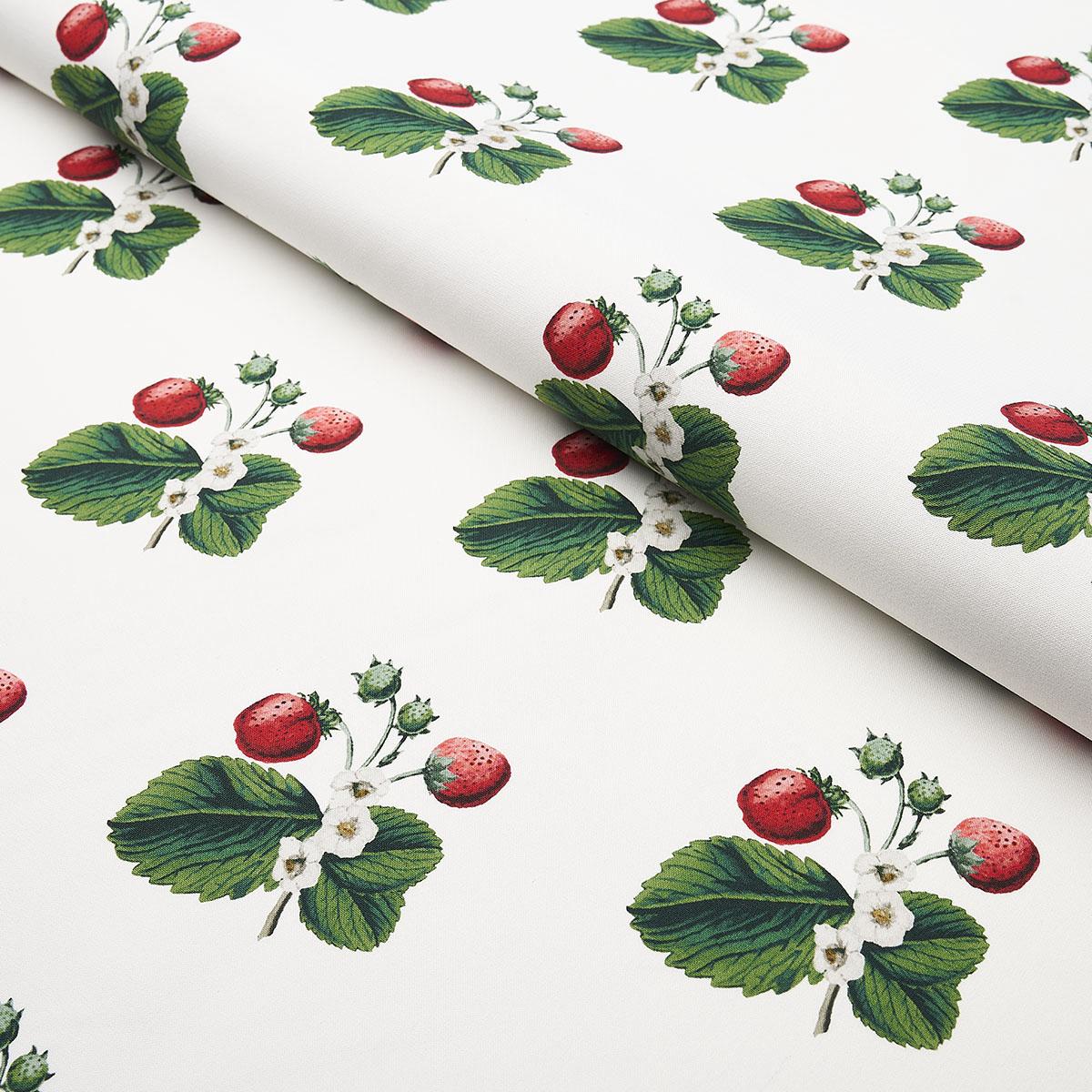 Schumacher Strawberry Hill White Fabric