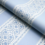 Schumacher Jasmine Indoor/Outdoor Indigo Fabric