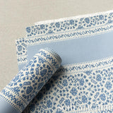 Schumacher Jasmine Indoor/Outdoor Indigo Fabric