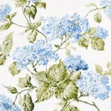 Schumacher Summer Hydrangea Blue Hydrangea Fabric