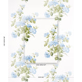 Schumacher Summer Hydrangea Blue Hydrangea Fabric