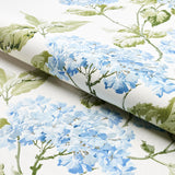 Schumacher Summer Hydrangea Blue Hydrangea Fabric