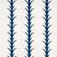 Schumacher Acanthus Stripe Navy Fabric