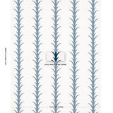 Schumacher Acanthus Stripe Navy Fabric