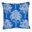 Schumacher Navy 22" x 22" Grand Palms I/O Pillow