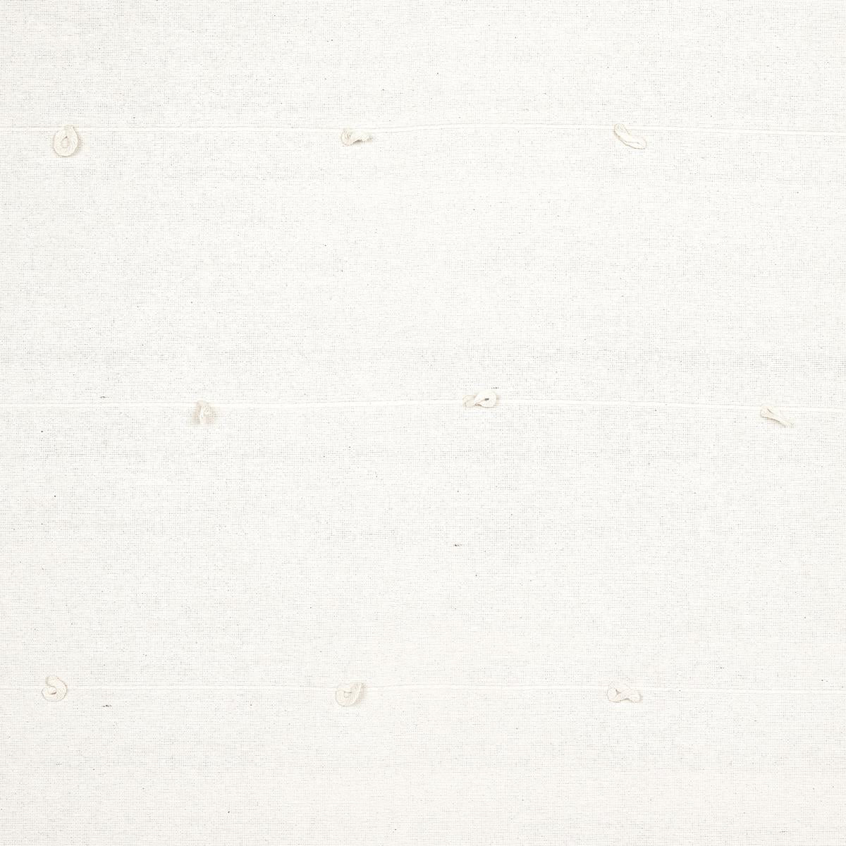 Schumacher Globo Knotted Handwoven White Fabric