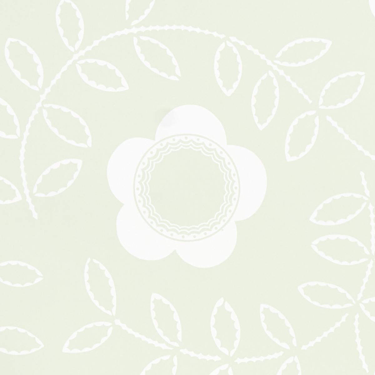 Schumacher Tudor Rose Pistachio Wallpaper