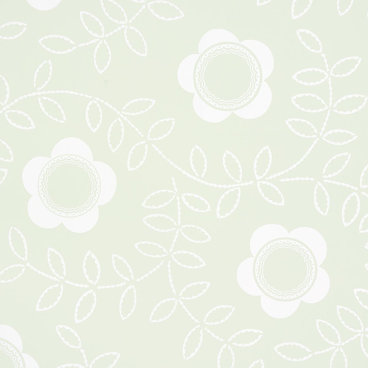 Schumacher Tudor Rose Pistachio Wallpaper