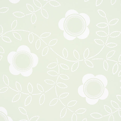 Schumacher Tudor Rose Pistachio Wallpaper