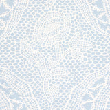 Schumacher Cosette Lace Cornflower Wallpaper