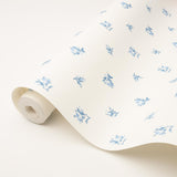 Schumacher Margie Floral Porcelain Wallpaper