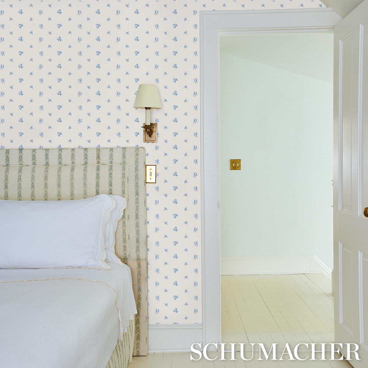 Schumacher Margie Floral Porcelain Wallpaper – DecoratorsBest