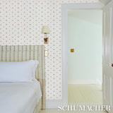 Schumacher Margie Floral Porcelain Wallpaper