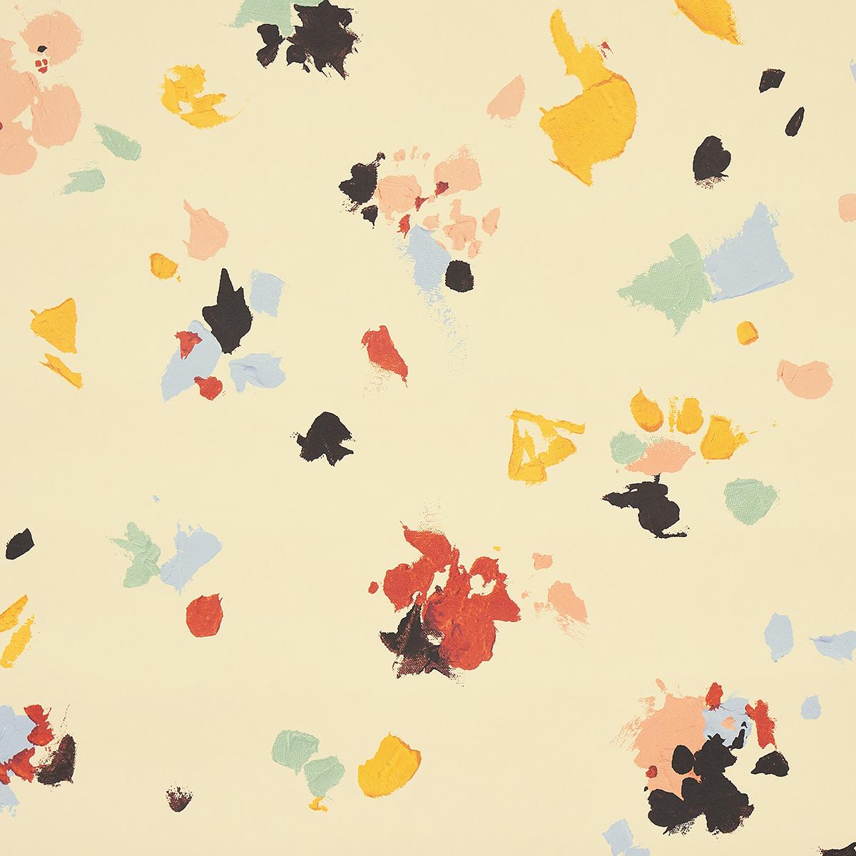 Schumacher Backdrop X Schumacher Fairfarren Warm Multi Wallpaper