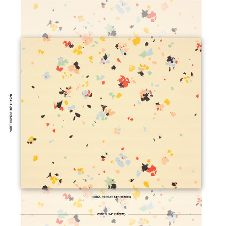 Schumacher Backdrop X Schumacher Fairfarren Warm Multi Wallpaper