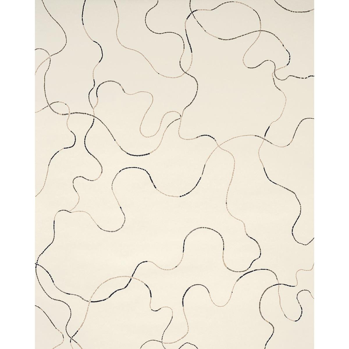 Schumacher Backdrop X Schumacher Turini Cocoa Multi Wallpaper