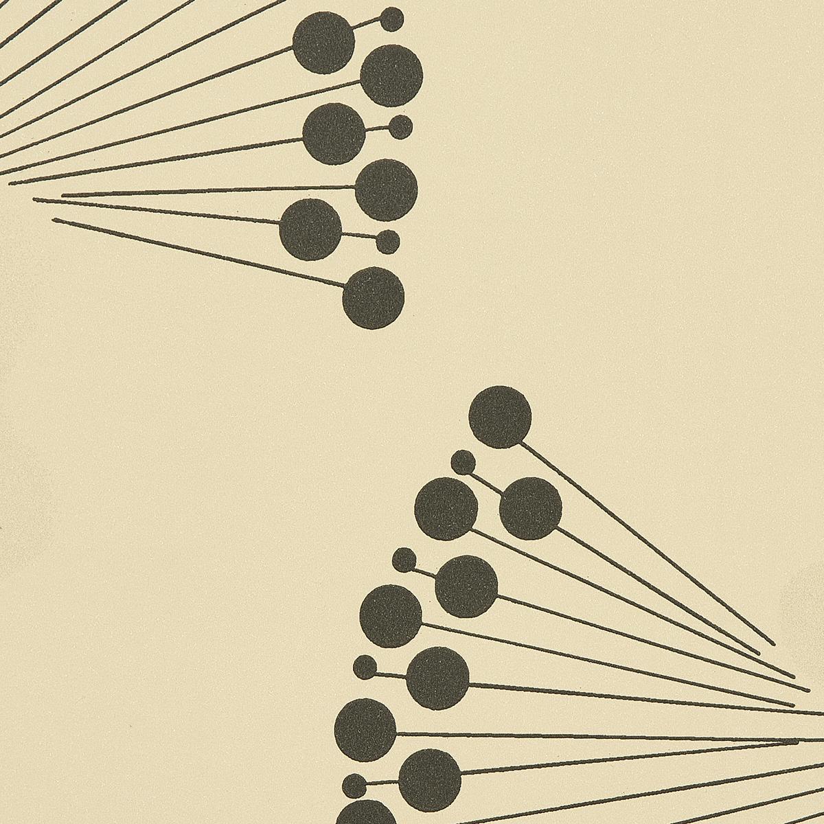 Schumacher Anemone Black & White Wallpaper