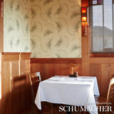 Schumacher Anemone Black & White Wallpaper