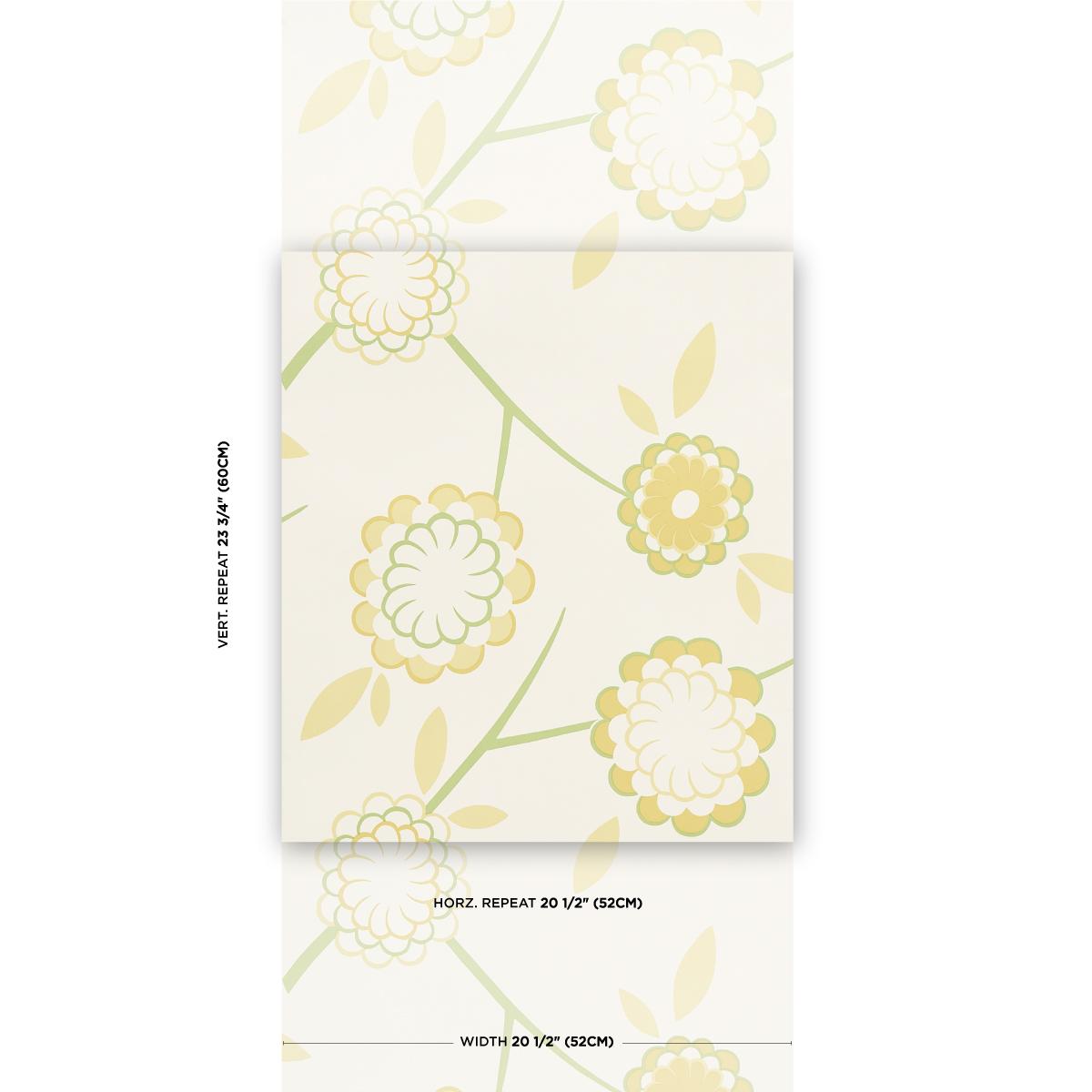 Schumacher Birdtree Mimosa Wallpaper