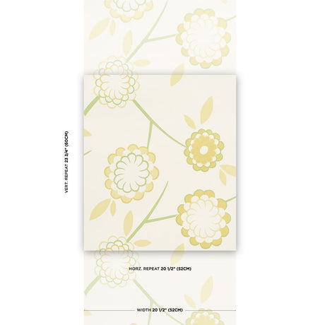 Schumacher Birdtree Mimosa Wallpaper