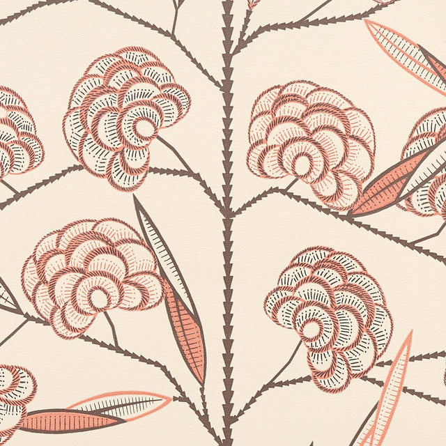 Schumacher Jacob'S Tree Old Rose Wallpaper