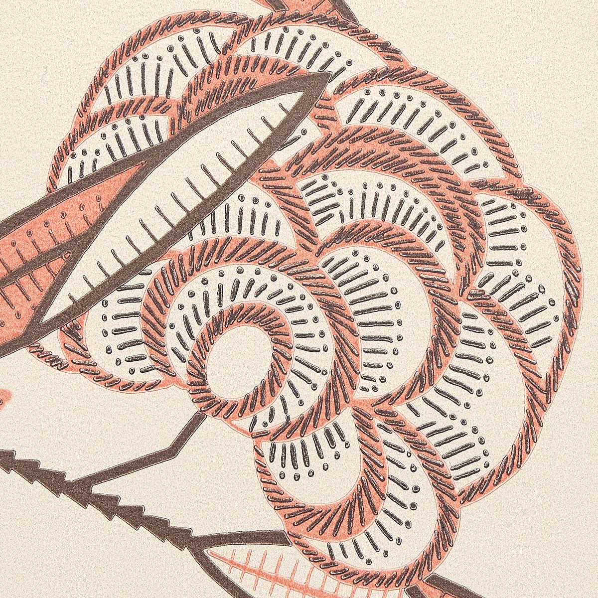 Schumacher Jacob'S Tree Old Rose Wallpaper