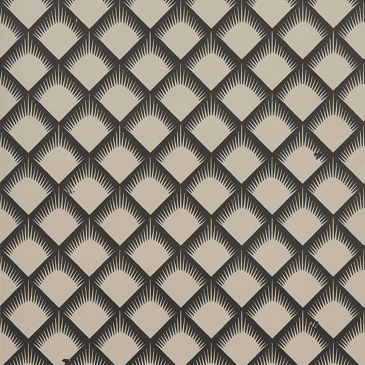 Schumacher Maize Black & Cream Wallpaper