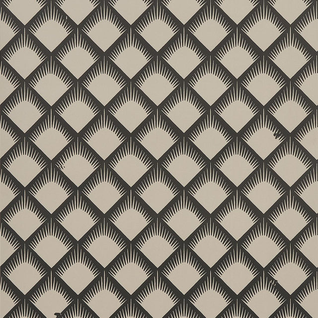 Schumacher Maize Black & Cream Wallpaper