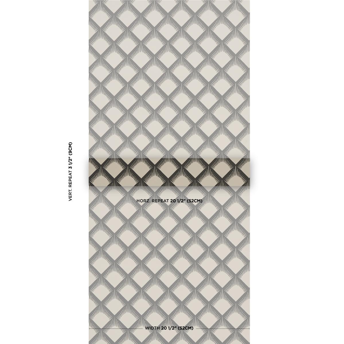 Schumacher Maize Black & Cream Wallpaper