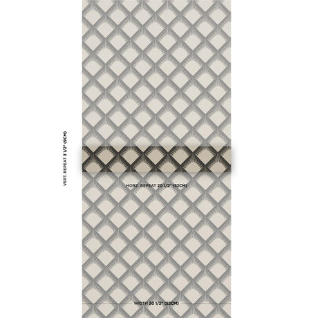 Schumacher Maize Black & Cream Wallpaper