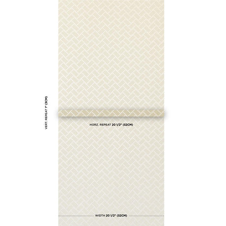 Schumacher Parterre Gold Wallpaper