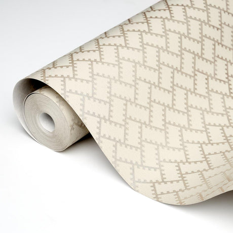 Schumacher Parterre Gold Wallpaper