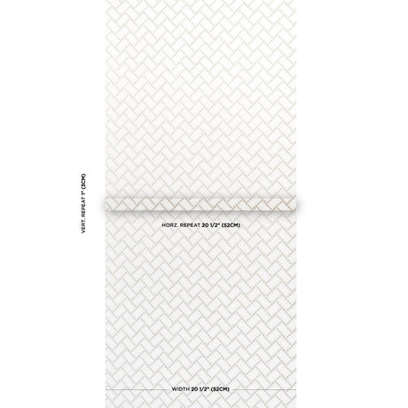 Schumacher Parterre Silver Wallpaper