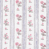 Schumacher Cabanon Stripe Rose Fabric