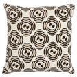 Schumacher Neutral 20" x 20" Le Moderne Cut Velvet Pillow