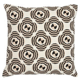 Schumacher Neutral 20" x 20" Le Moderne Cut Velvet Pillow