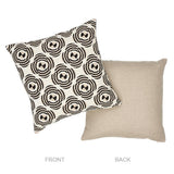 Schumacher Neutral 20" x 20" Le Moderne Cut Velvet Pillow
