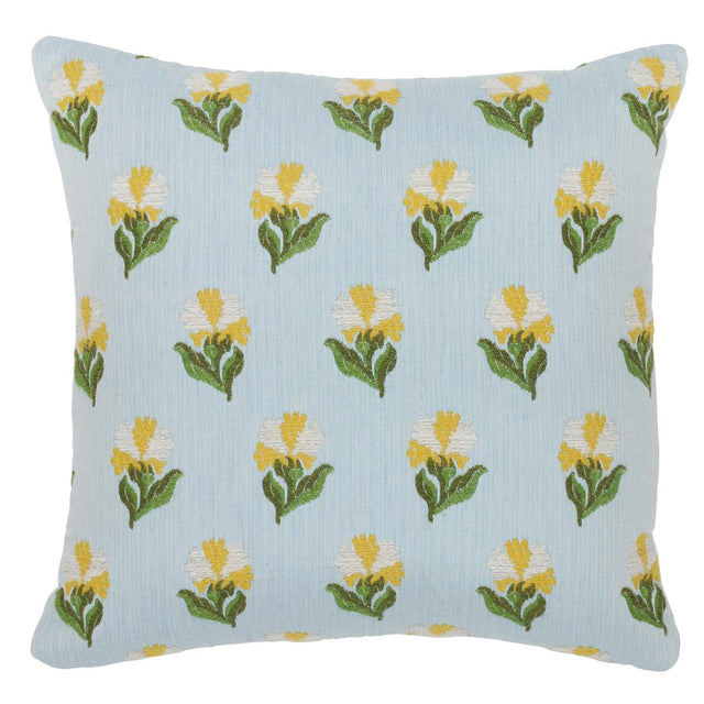 Schumacher Marigold 16" x 16" Rosina Floral Pillow